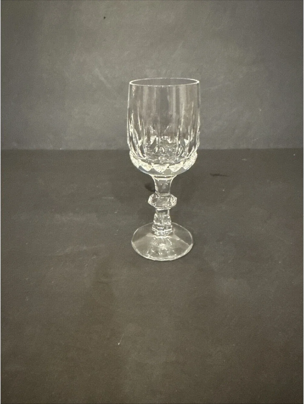 Cristallerie Zwiesel Etched Clear Crystal Round Cordial Shot Glass 4 5/8” H